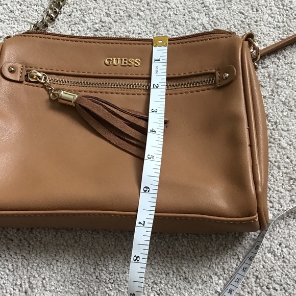 Guess Brown Crossbody Bag with Chain Strap - Picture 10 of 11